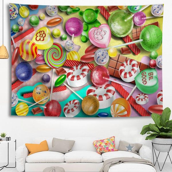 

tapestries custom candy large wall tapestry hanging bohemian mandala art decor