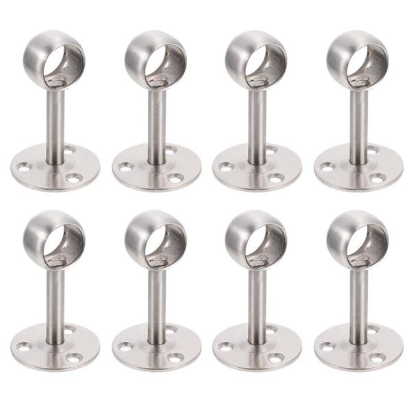 

handles & pulls 8pcs ceiling mount brackets curtain rod holder hook closet support