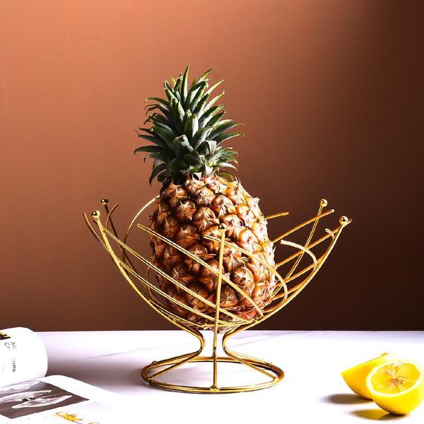 

storage baskets nordic metal fruit basket wire living room snack tray drain trays dining table decor creative deskorganizer