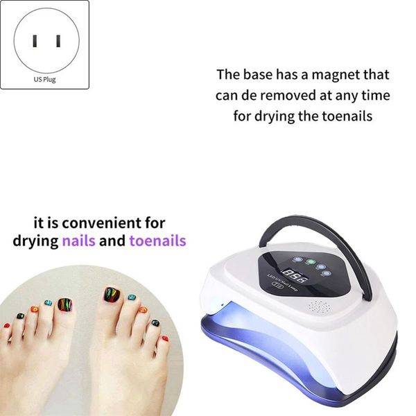 

nail dryers 160w uv led lamp dryer for curing all gel polish drying smart sensor timing