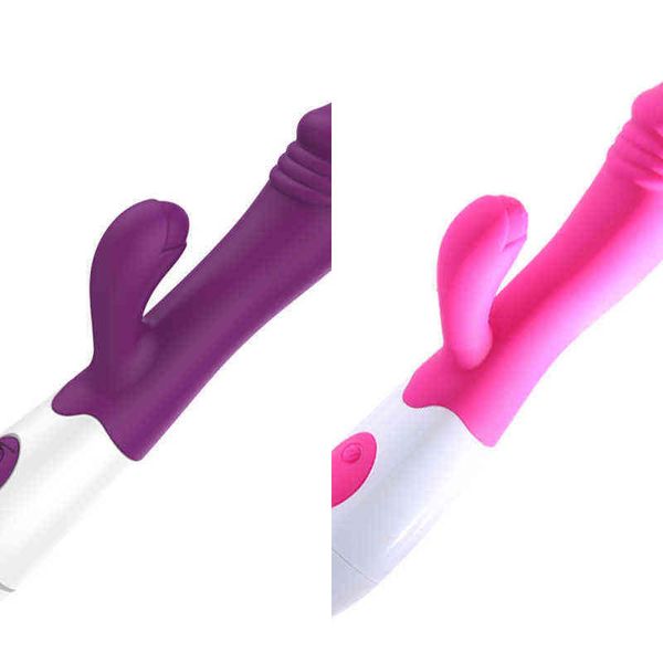 Nxy Sex Vibrators Силиконовые фаллоимитаторы для женщин Массаж VAGINA MASSAGE G-STOP Кролик Anaal Kut Стимулятор O игрушки для взрослых 1215