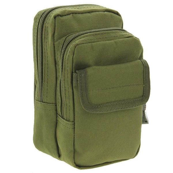 

outdoor bags multi-function high density strong nylon fabric waist bag / camera mobile phone bag, size: 9.5 x 18.5 8cm (army green)