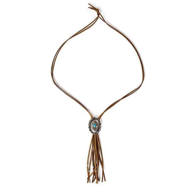 

pendant necklaces long leather fringe tassel vintage pumpkin flower geometry necklace for women boho sweater chain 5 colors options, Silver