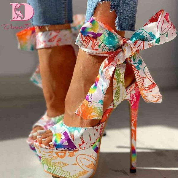 

women's high-heeled sandals, sandals printed shoes, super thin, summer party, gni3, Black