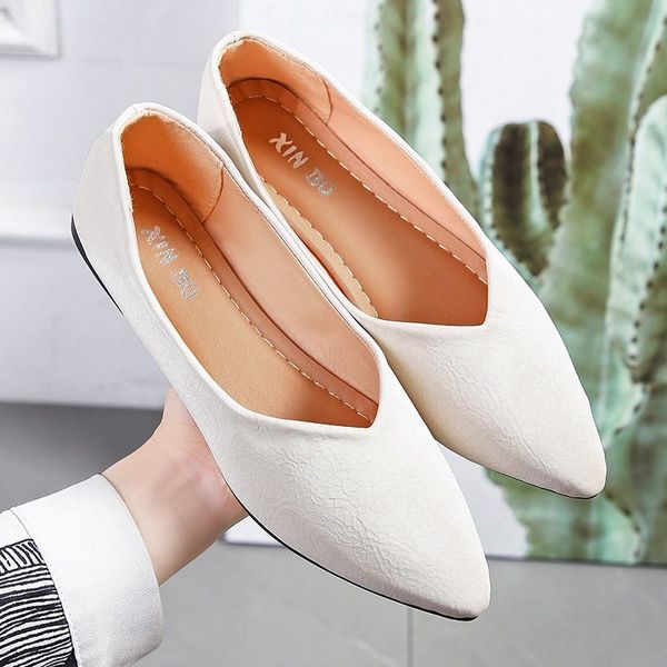 

sandals women's flat shoes fashionable women pointed toe ladies slip on fashion casual comfortable woman zapatos mujer 39za, Black
