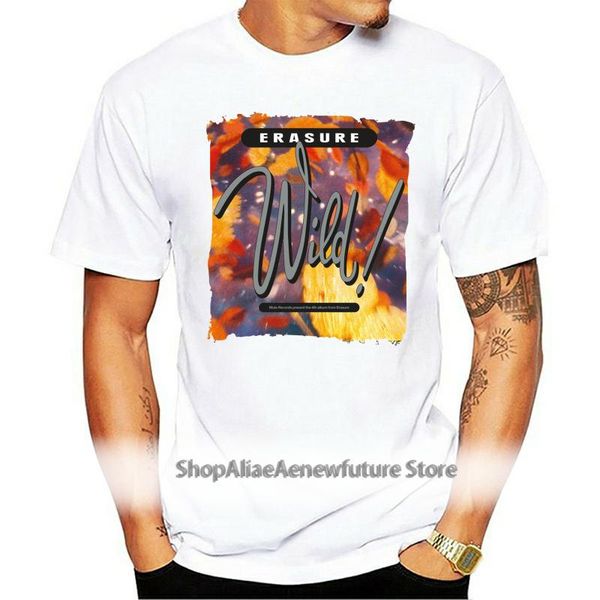 

erasure - wild t shirt wild men's t-shirts, White;black