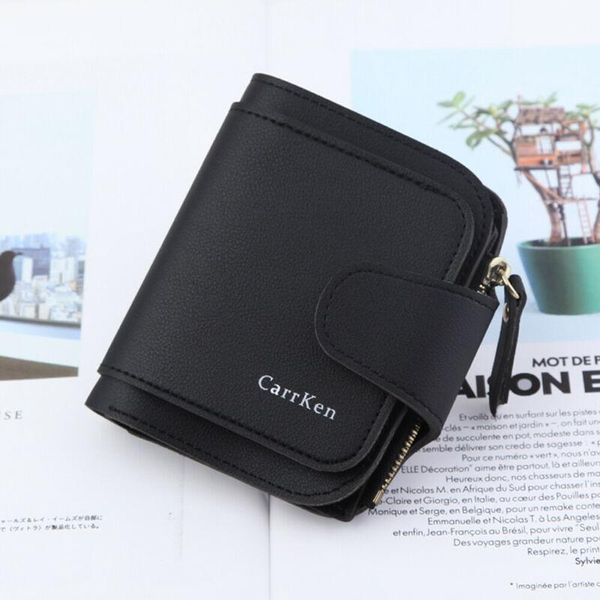 

wallets fashion women clutch leather mini wallet ladies girl casual card holder bag solid zip coin purse handbag, Red;black