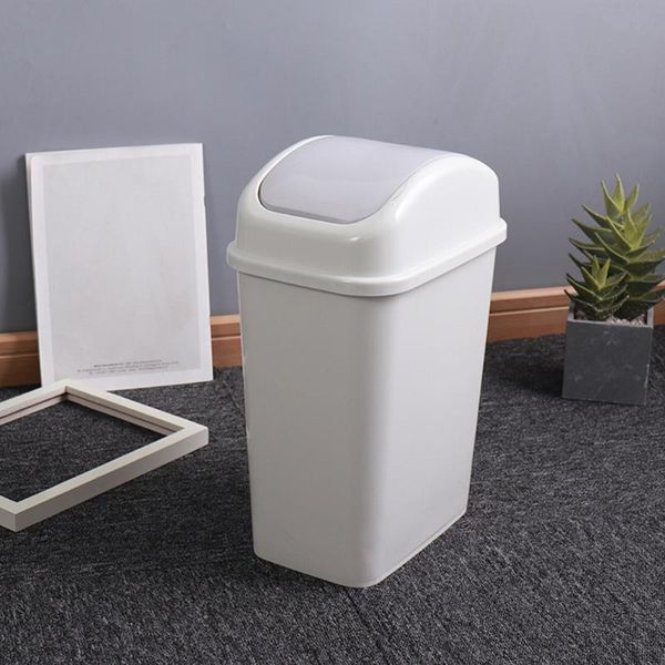 

waste bins lightweight accessories bedroom bathroom trash can washable large capacity practical durable with swing lid modern home office