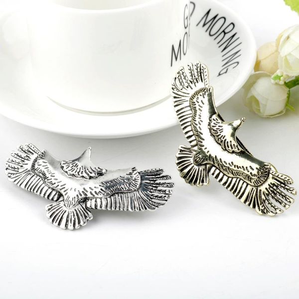 

other fashion hair accessories metal eagle bird hairpins headdress hairgrips clip for girl women gift, Golden;white