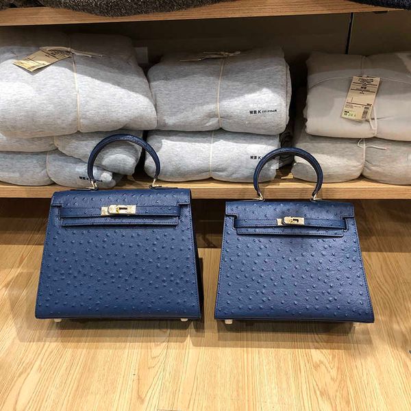 

nursery rhyme same style ostrich grain genuine leather bag shoulder bags fashion messenger bag womens cow