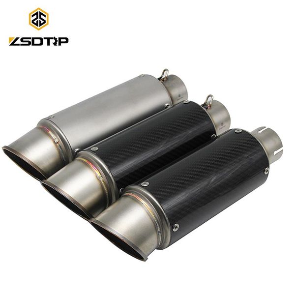 

motorcycle exhaust system zsdtrp 51mm universal sc pipe escape for s1000rr yzf r1 fz1n mt09 gsx-r750 r25 ninja250 cbr1000