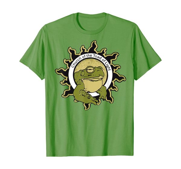 

church of the toad of light sonoran desert bufo toad shirt, White;black