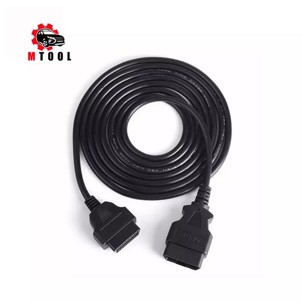 

30cm 50cm 1m 1.5m obd2 cable 16 pin to 16pin socket male female extension cord car diagnostic adapter obdii obd 2 tools