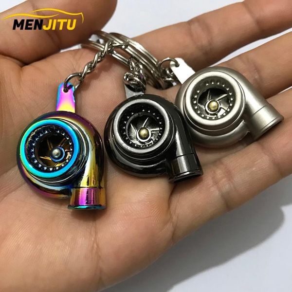 

keychains black rim wheel keychain car nos turbo key ring metal with brake discs hub keyring auto accessories, Silver