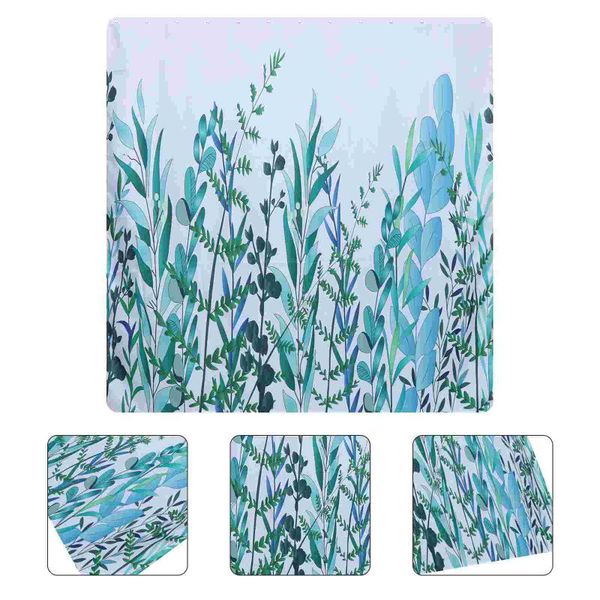 

shower curtains 1pc waterproof curtain polyester plant-printed bath