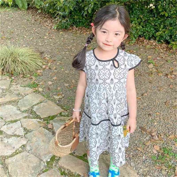 

summer arrival girls fashion floral dress kids sleeveless clothes 210528, Red;yellow
