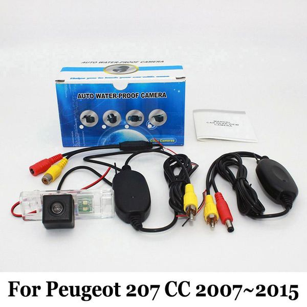 

car rear view cameras& parking sensors camera for 207 cc 2007~2021 / rca aux wire or wireless hd ccd night vision auto rear-view