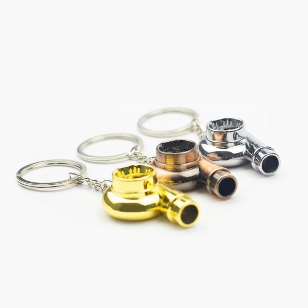 

real whistle sound turbo keychain sleeve bearing spinning auto part model turbine turbocharger key chain ring keyfob keyring interior decora