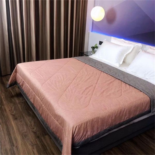 

comforters & sets solid color luxury 1pcs 200x230cm bedspread/soft summer blanket duvet quilt bed cover