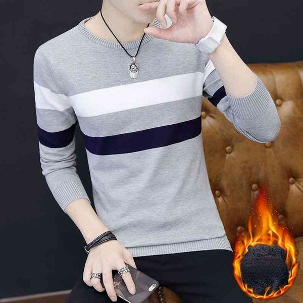 

mens o neck striped slim fit knittwear long sved pullover men thin casual knitted sweater pullovers male y722, Black