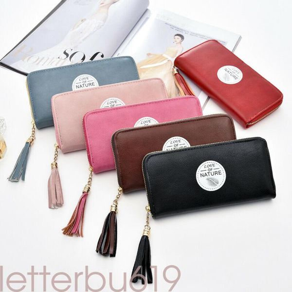 

wallets women's wallet leather female purse for women coins pocket card holder money bags case lady handbags, Red;black