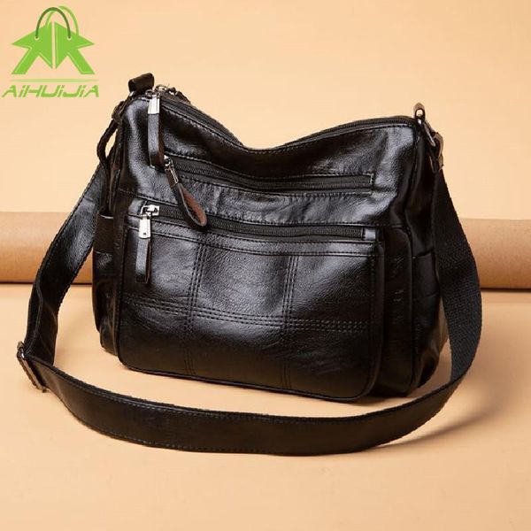 

evening bags women's pu leather embroidery thread shoulder classic female messenger bag luxury designer handbag and purse