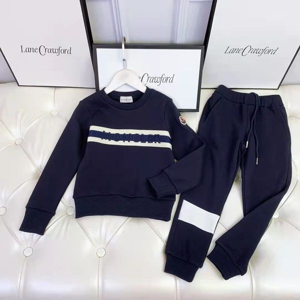 

kid clothe set winter warm fashion designer child girl outfits 90-150 cm boy sports suits clothing sets 2021 hoodie+pants, White