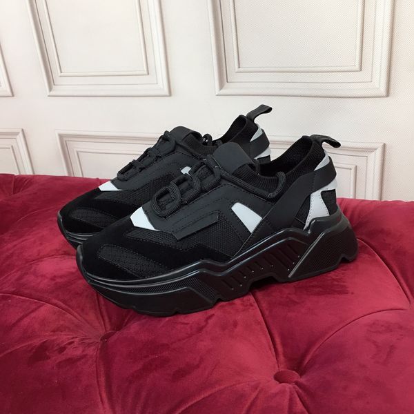 

2021 new fashion daymaster stitching material sports shoes size 35-45 with box poker_star, Black