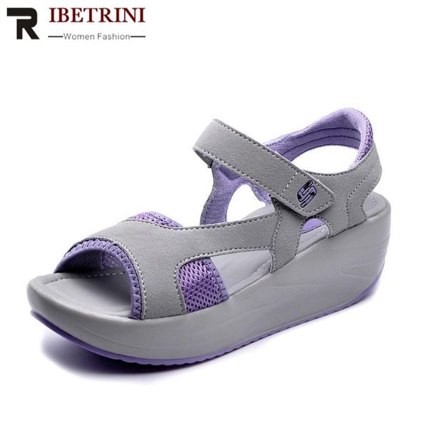 

dress shoes ribetrini concise flat platform women summer casual wedges sandals 2021 comfy beach, Black