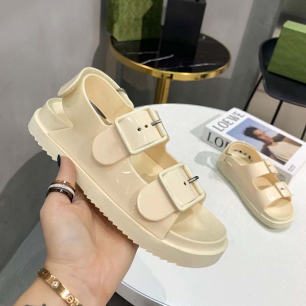 

2022 designer women sandals oran sandals classic slippers real leather slides platform flats shoes sneakers boots with box by newshoe01 19, Black