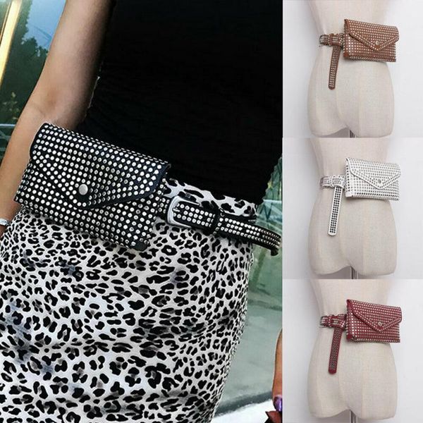 

fashion women pu leather waist fanny pack plaid belt bag pouch hip bum female mini purse 2021 summer bags