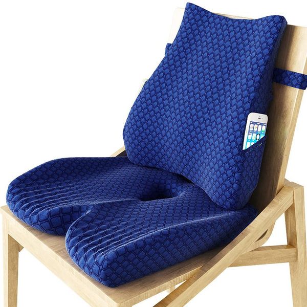

cushion/decorative pillow memory foam seat cushion orthopedic coccyx office chair support waist back car hip massage pad sets