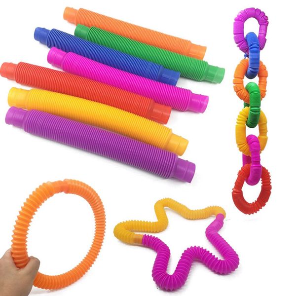 

55%off tube sensory fidget twist tubes toy stress anxiety relief stretch telescopic bellows extension finger straw spring 100pcs