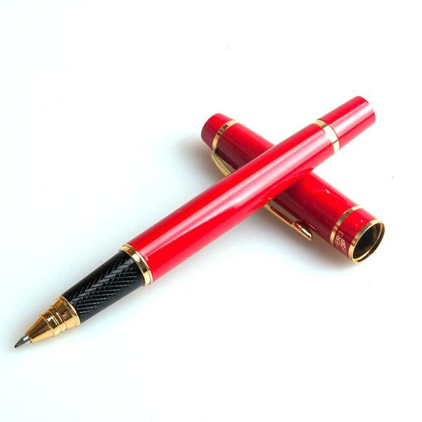 

the pen gift hero 7032 red pearl business office practice metal pole signature pen commemoration