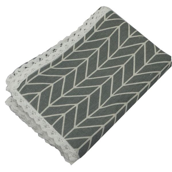 

table cloth printed plaid linen cotton tablecloth with lace home kitchen tischdecke decor cover tea diy house sofa