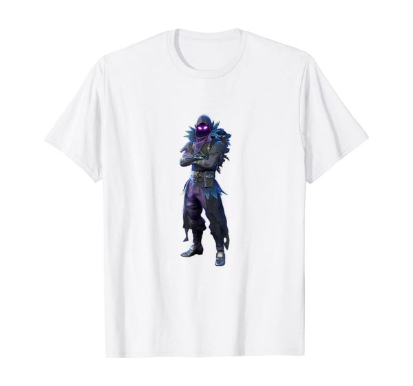 

raven skin gaming shirt, White;black