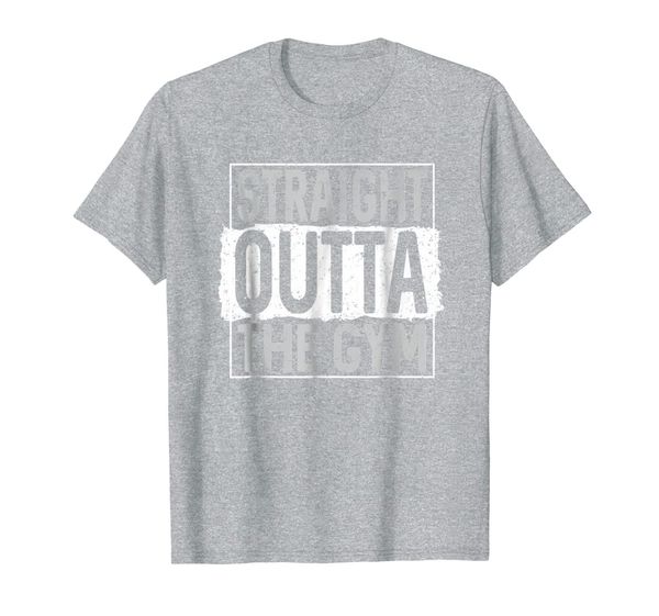 

straight outta gym workout sweet activated t-shirt, White;black