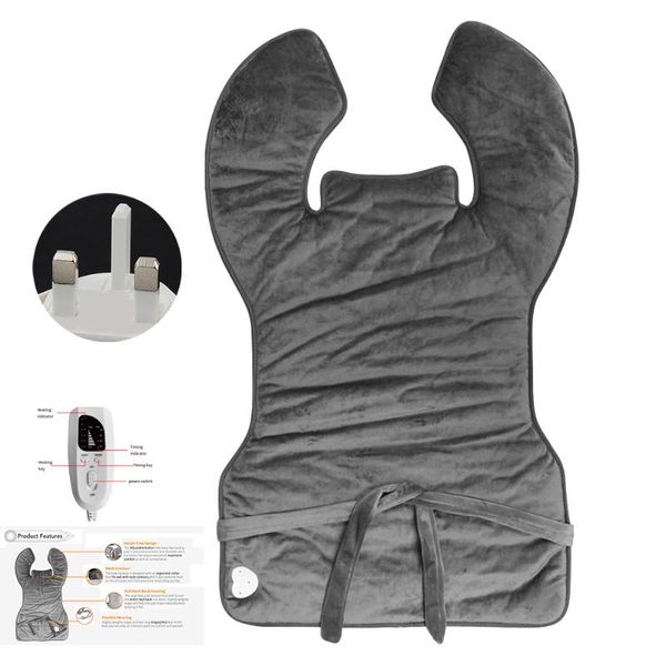 

carpets portable winter adjustable temperature foldable electric heating pad for neck back washable button pain relief leg waist soft