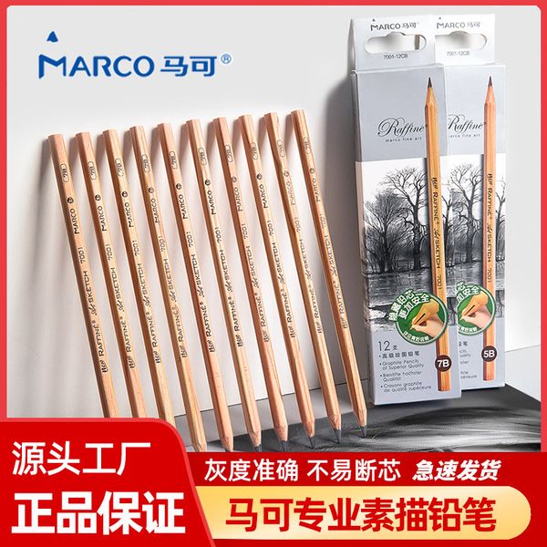 

pencils mark pencil 7001 professional art painting log sketch 2b pencil charcoal hb student writing sketch set