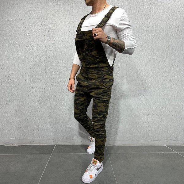 

men's tracksuits summer casual bib overalls men rompers 2021 fashion multi pockets jumpsuit hipster men's joggers pants suspenders, Gray