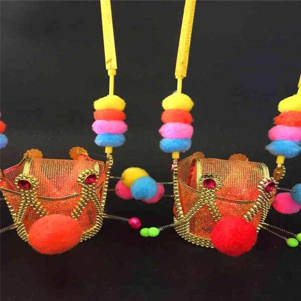 

travel champion purple gold crown monkey king hat jianghu toy