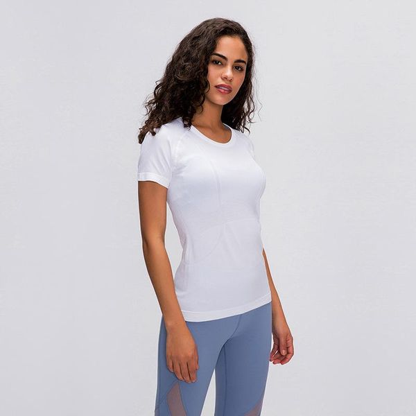 

sports t-shirt running fitness 2021 spring summer short-sleeved round neck slim breathable yoga for women workout outfit