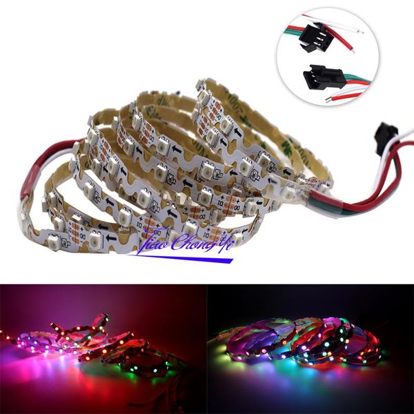 

ws2812b 60led s type bendable rgb full color led pixel strip addressable dc5v ip20 non-waterproof strips