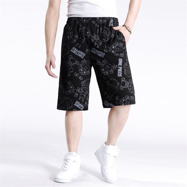 

men's summer large size shorts sportswear short pants men loose casual shorts male elastic waist casual shorts size 7xl 210720, White;black