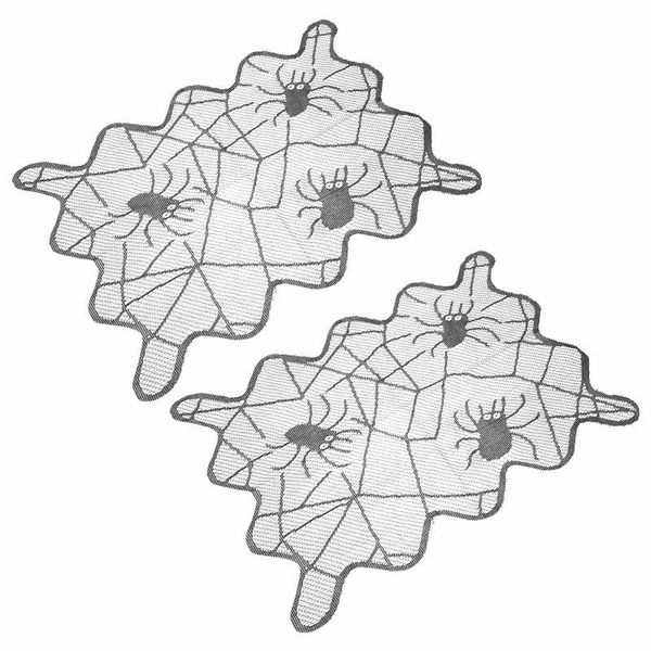 

mats & pads 2pcs practical cobweb cup mat knitted party placemat