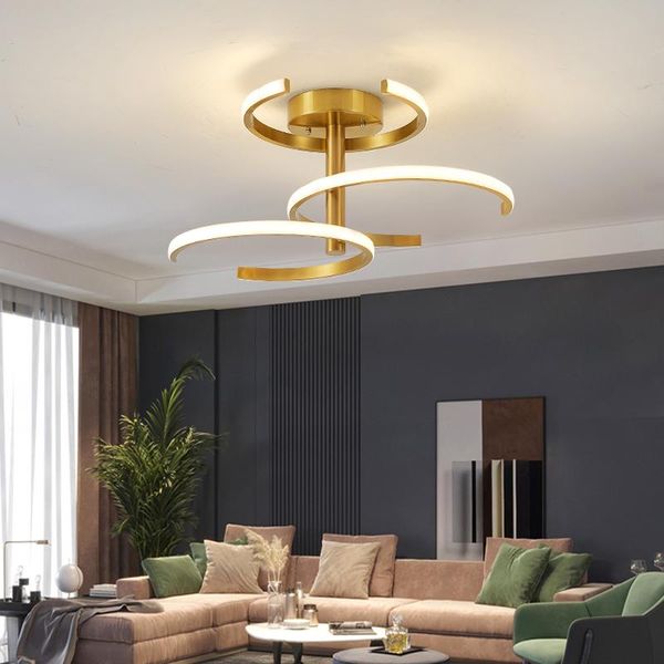 

modern minimalist home dining room lamp led ceiling warm bedroom nordic lights