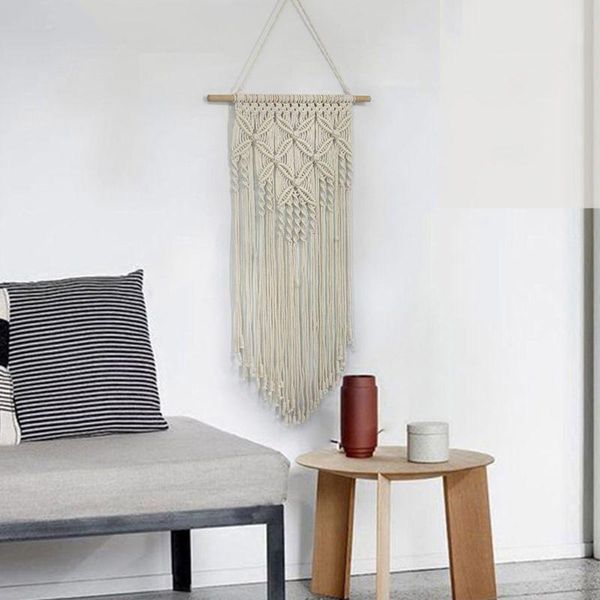 

tapestries macrame woven wall hanging tapestry handmade boho chic bohemian art apartment dorm room home decoration