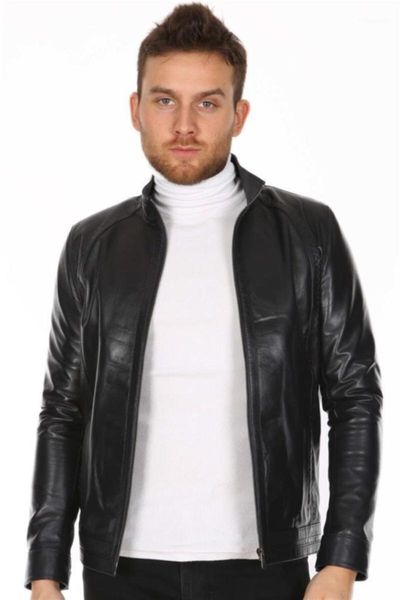 

derimont's erkek dÃ¼z model spor deri mont men's jackets, Black;brown