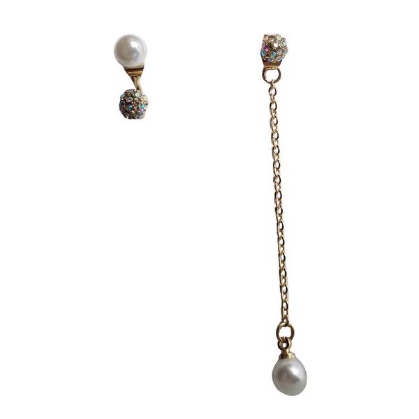 

dangle & chandelier asymmetric earrings creative pearl 740, Silver