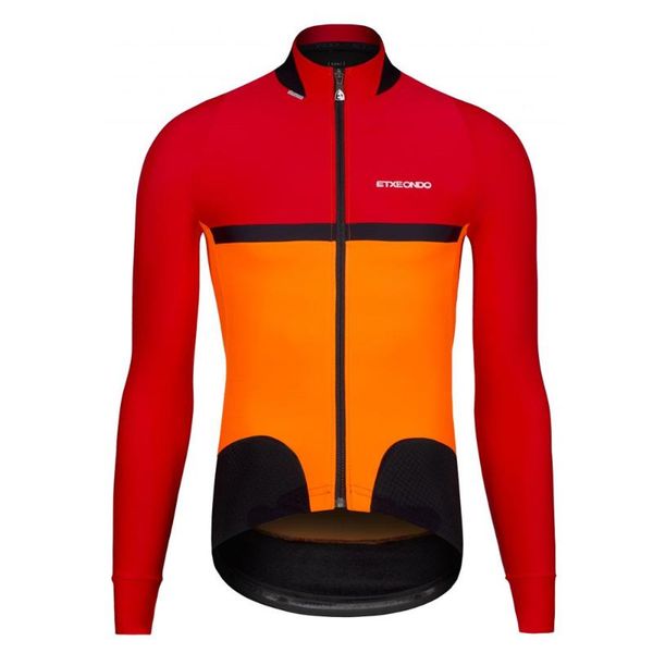 

racing sets etxeondo winter long sleeve training jersey road cycling clothing maillot bicycle mtb kit velvet, Black;blue